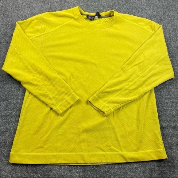 PATAGONIA Men’s green yellow Double layer undershirt long sleeve Baselayer Large - Picture 1 of 10